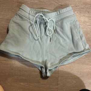 White Fox Boutique Light Sage Drawstring Athletic Shorts